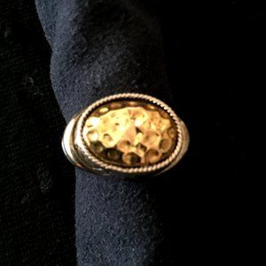 ATI Sterling & 14k gold ring